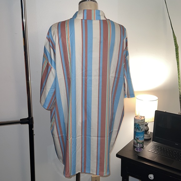 Vertigo Striped Patched Pocket Button Down Shirt!๐๐๐๐ - Picture 5 of 8